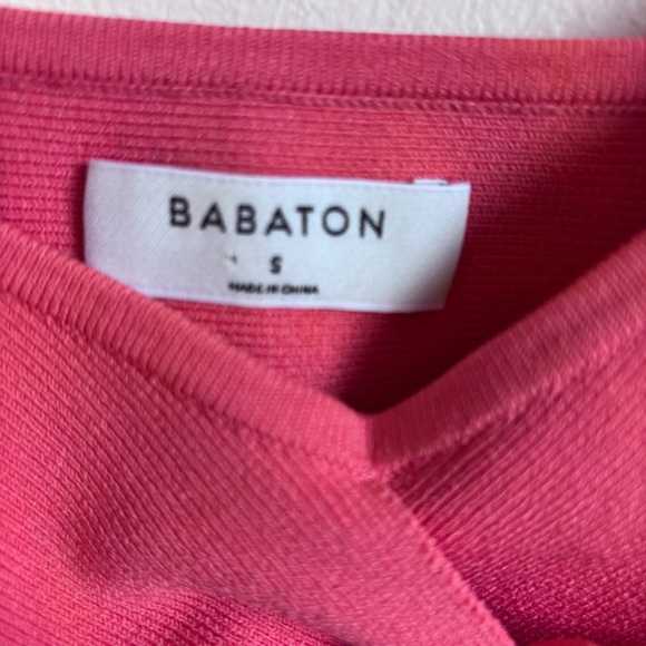 Aritzia Babaton twist front knit tank in Coral size Small - Picture 2 of 4